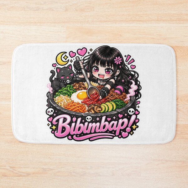 Item preview, Goth Food Gremlin Loves Bibimbap designed and sold by AnnekeJordaan.
