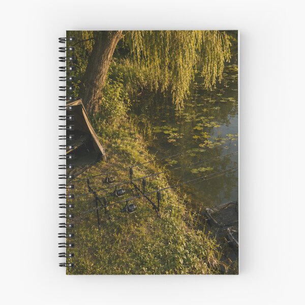 Item preview, Carp Fishing Bivvy Camp Real Scenery - Premium Angling Art designed and sold by GeekAnglerStore.