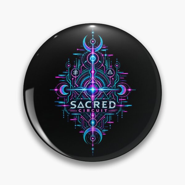 Item preview, Sacred Circuit – Cyber Occult Sigil designed and sold by JupiterGlitchEmpire.