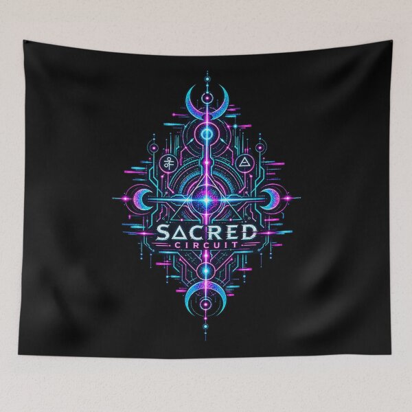 Item preview, Sacred Circuit – Cyber Occult Sigil designed and sold by JupiterGlitchEmpire.