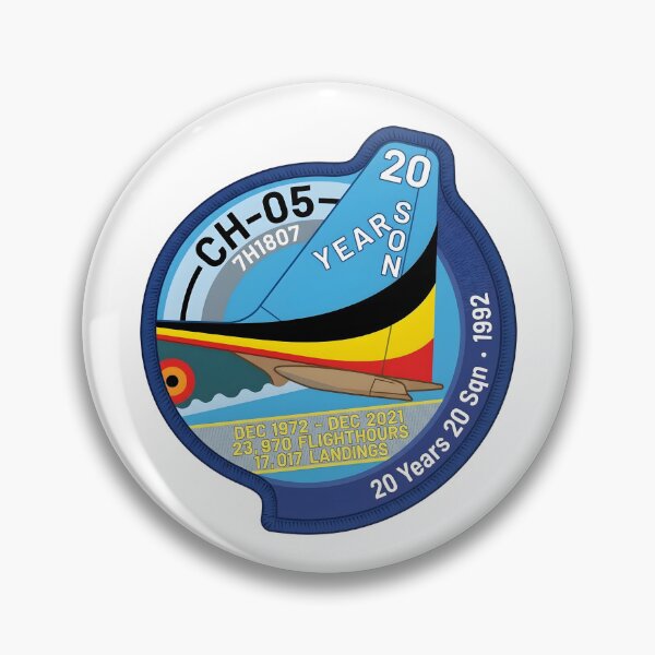 Item preview, Belgian Air Force C-130 Hercules CH-05 20 Sqn Commemorative Patch designed and sold by CharlieDesings.