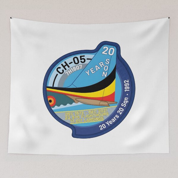 Item preview, Belgian Air Force C-130 Hercules CH-05 20 Sqn Commemorative Patch designed and sold by CharlieDesings.