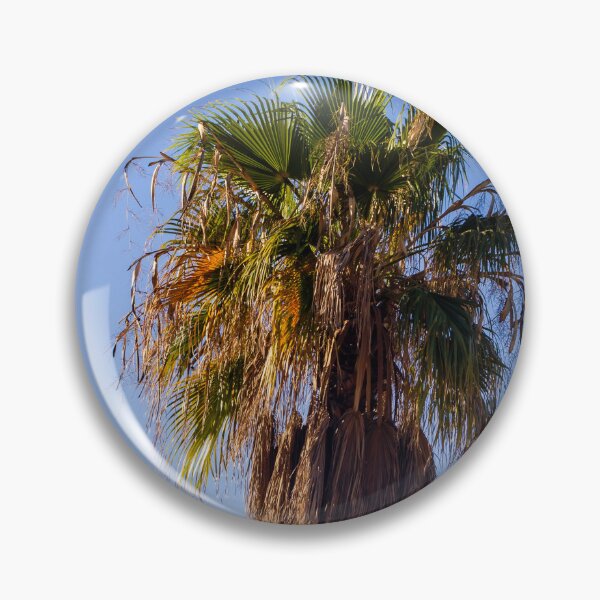 Item preview, Tall Palm Tree With Dry Fronds Against Clear Blue Sky On A Sunny Day designed and sold by Nmallia.