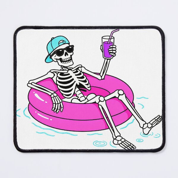 Item preview, Chill Skeleton Pool Float Sunglasses Art designed and sold by The Mellonaire.