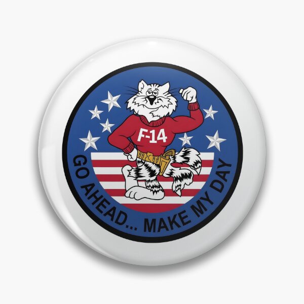 Item preview, US Navy F-14 Tomcat "Go Ahead... Make My Day" Morale Patch designed and sold by CharlieDesings.