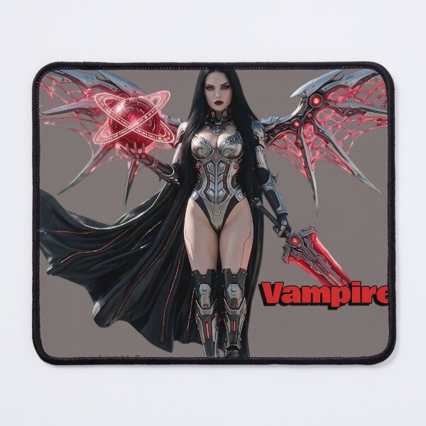 Item preview, Cyberpunk Vampire Neon Red Sci-Fi Gothic Warrior designed and sold by EvolutionMerch.