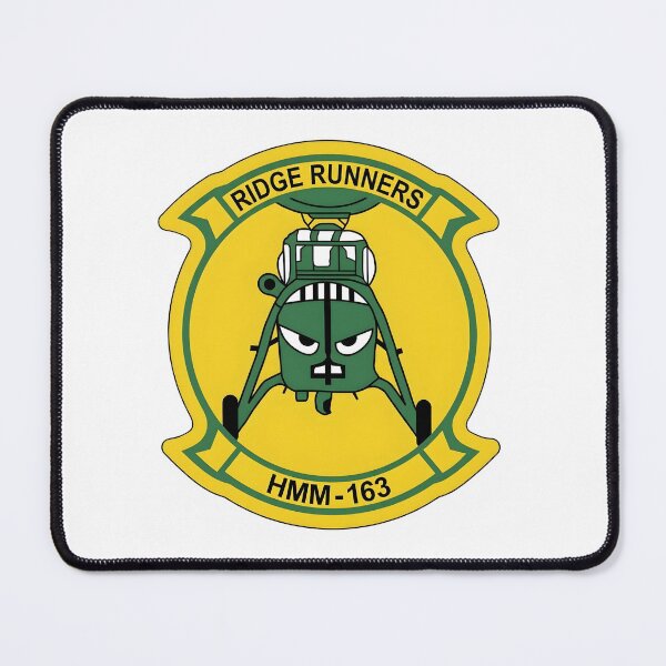 Item preview, US Marine Corps HMM-163 "Ridge Runners" Squadron Patch designed and sold by CharlieDesings.