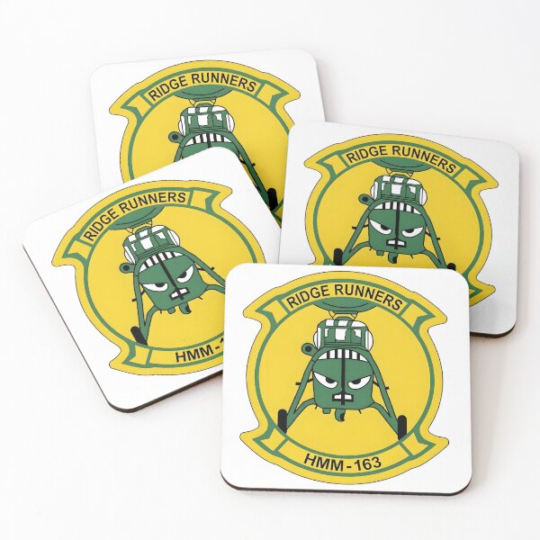 Item preview, US Marine Corps HMM-163 "Ridge Runners" Squadron Patch designed and sold by CharlieDesings.