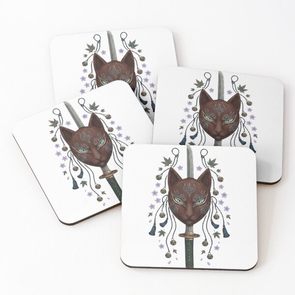 Item preview, Mystic Fox Mask Samurai Art designed and sold by SALAHARTICT1.