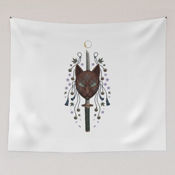 Item preview, Mystic Fox Mask Samurai Art designed and sold by SALAHARTICT1.