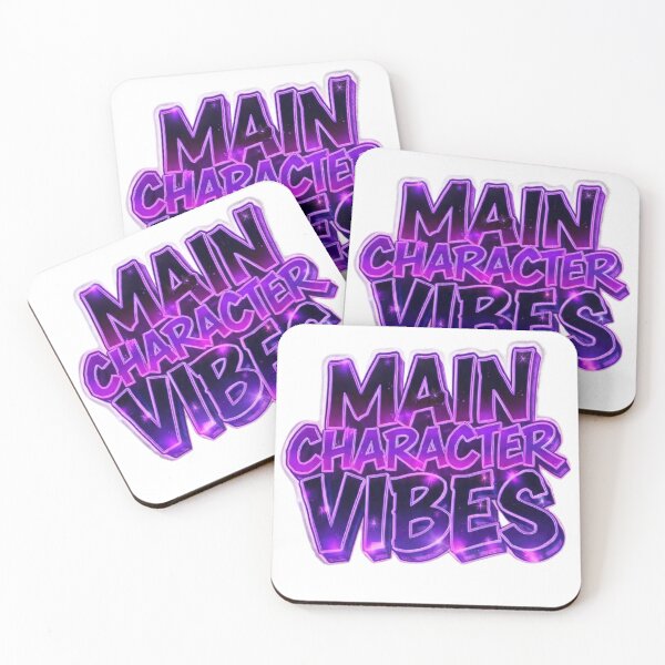 Item preview, Main Character Energy Glowing Typography  designed and sold by LC&LCPlatform.