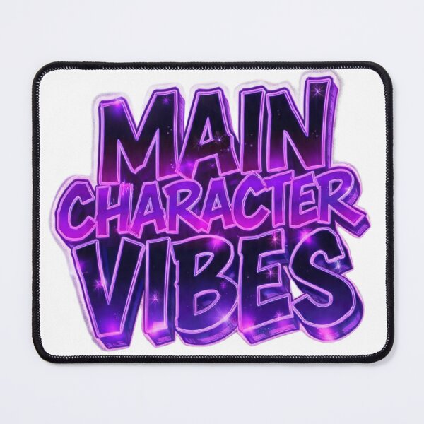 Item preview, Main Character Energy Glowing Typography designed and sold by LC&LCPlatform.