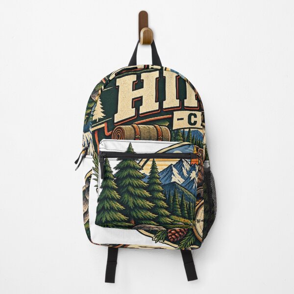 Item preview, Hiking Club Vintage Mountain Trail Outdoor Adventure Design designed and sold by RobertArt08.
