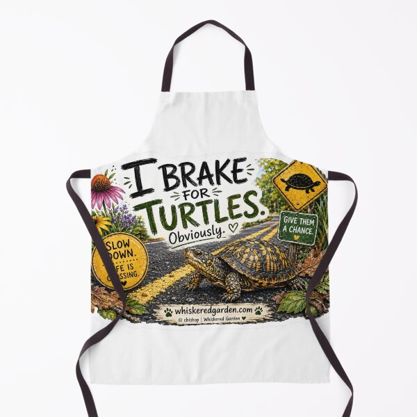 Item preview, I Brake for Turtles | Slow Down, Life Is Crossing designed and sold by Whiskered Garden Studio.