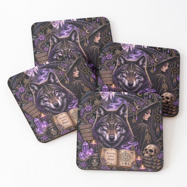 Item preview, Moonlit Wolf Witch designed and sold by Losthope Creations.