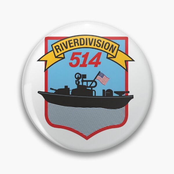 Item preview, US Navy River Division 514 Brown Water Navy Patch designed and sold by CharlieDesings.