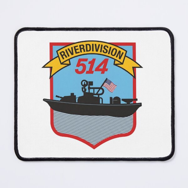 Item preview, US Navy River Division 514 Brown Water Navy Patch designed and sold by CharlieDesings.