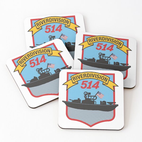 Item preview, US Navy River Division 514 Brown Water Navy Patch designed and sold by CharlieDesings.