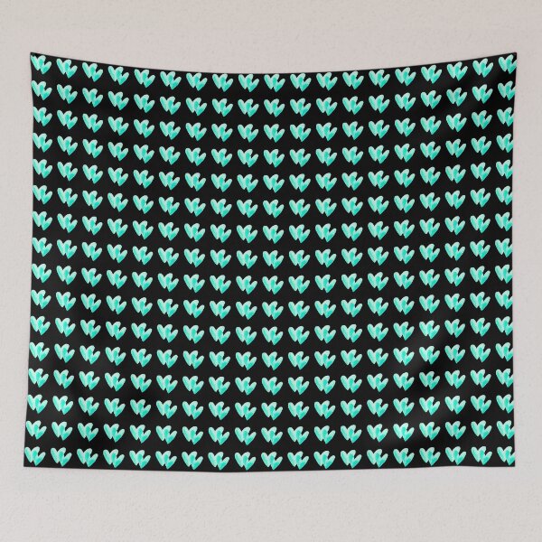 Item preview, Interlocking Watercolor Hearts - Soft Romantic Love Graphic Art | Teal designed and sold by Frohyou.