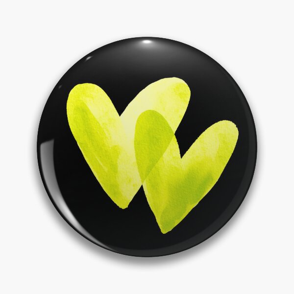 Item preview, Interlocking Watercolor Hearts - Soft Romantic Love Graphic Art | Chartreuse designed and sold by Frohyou.