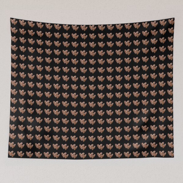 Item preview, Interlocking Watercolor Hearts - Soft Romantic Love Graphic Art | Brown designed and sold by Frohyou.