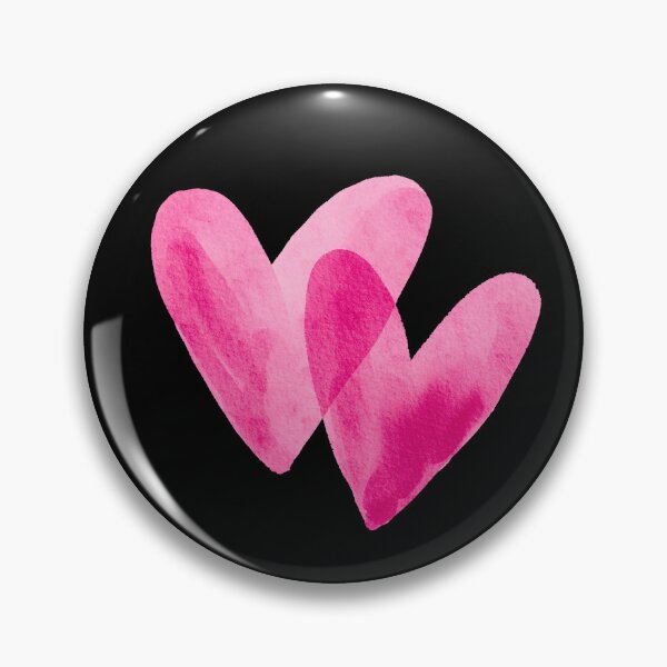 Item preview, Interlocking Watercolor Hearts - Soft Romantic Love Graphic Art | Pink designed and sold by Frohyou.