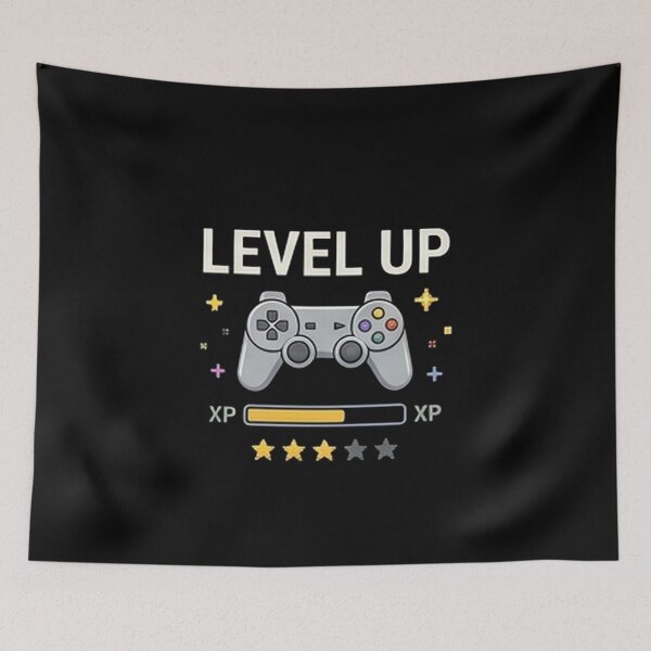 Item preview, Level Up — Retro Gaming & Gamer Streetwear Design designed and sold by Tipsy24.