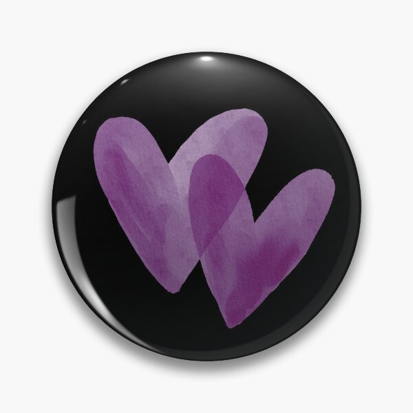 Item preview, Interlocking Watercolor Hearts - Soft Romantic Love Graphic Art | Purple designed and sold by Frohyou.