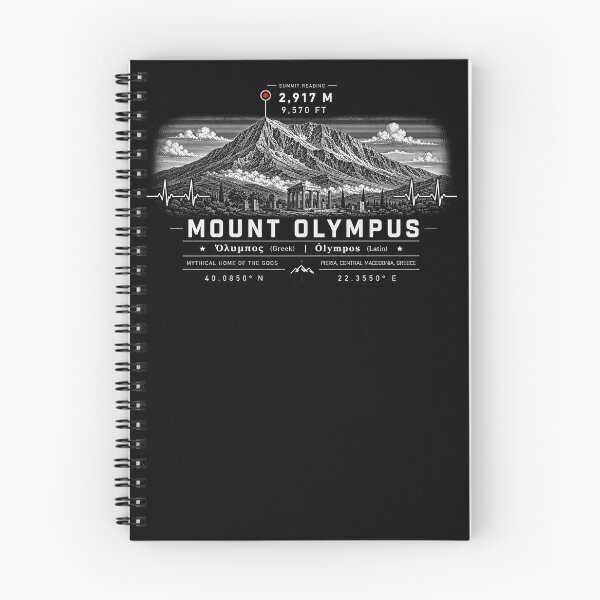 Item preview, ❤️ HEARTBEATS OF THE WORLD COLLECTION ❤️ - Mount Olympus - Όλυμπος - Ólympos  Summit Emblem - PIERIA - CENTRAL MACEDONIA - GREECE designed and sold by WheelieGdArt.