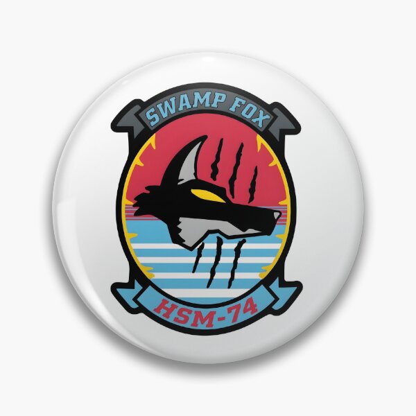 Item preview, US Navy HSM-74 "Swamp Fox" Helicopter Maritime Strike Squadron Patch designed and sold by CharlieDesings.
