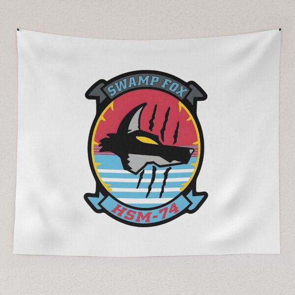 Item preview, US Navy HSM-74 "Swamp Fox" Helicopter Maritime Strike Squadron Patch designed and sold by CharlieDesings.