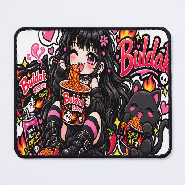 Item preview, Goth Food Gremlin Loves Buldak designed and sold by AnnekeJordaan.
