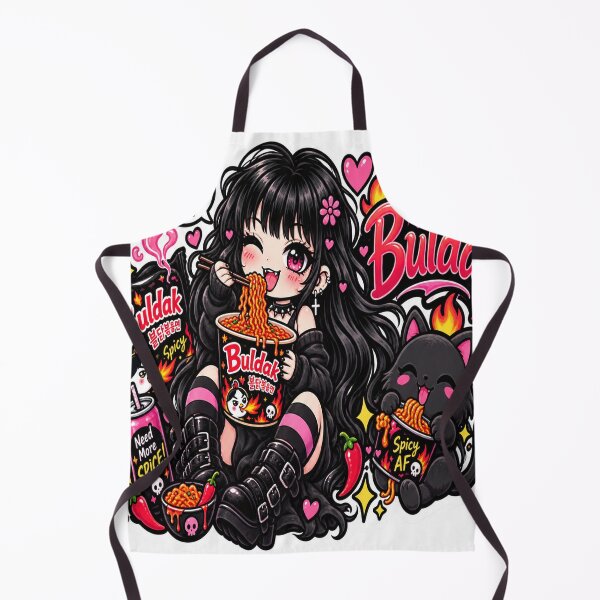 Item preview, Goth Food Gremlin Loves Buldak designed and sold by AnnekeJordaan.