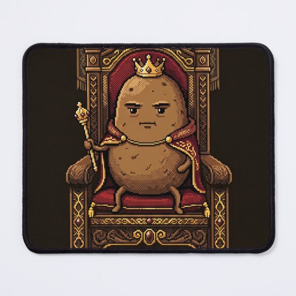 Item preview, Potato King – Funny Majestic Pixel Art designed and sold by Arobinoz.