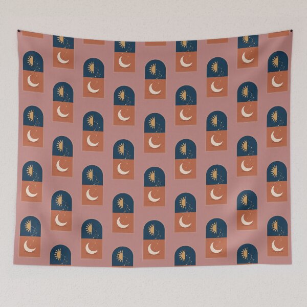 Item preview, Celestial Sun Moon Constellation Arch Graphic designed and sold by Itsheartshop.
