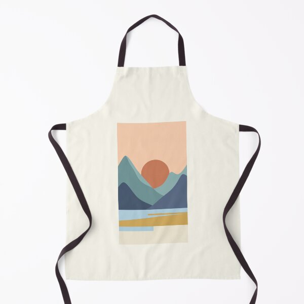 Item preview, Minimalist Mountain Sun Landscape Graphic designed and sold by Itsheartshop.