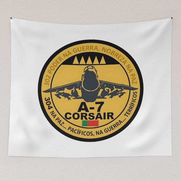 Item preview, Portuguese Air Force A-7 Corsair II Squadrons 302 & 304 Commemorative Patch designed and sold by CharlieDesings.
