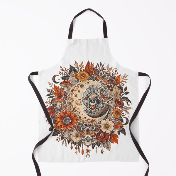 Item preview, Mystical Crescent Moon Halloween Floral Moth Illustration designed and sold by Ink Matrix.
