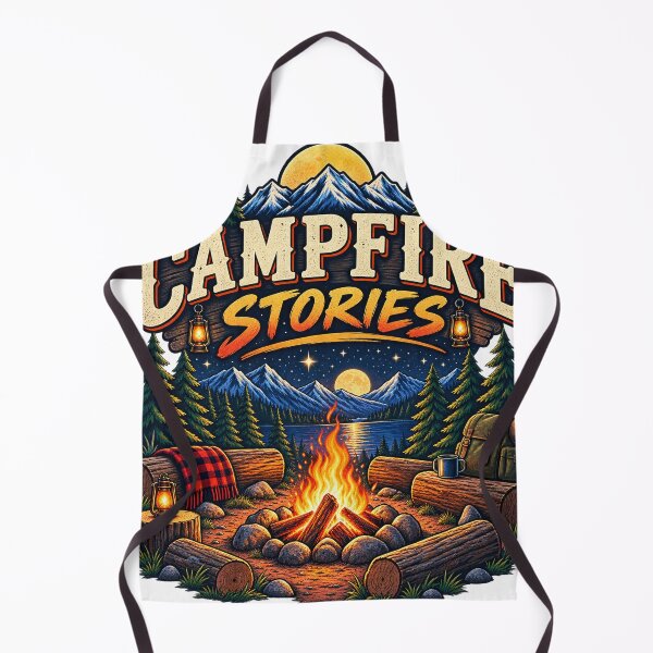 Item preview, Campfire Stories Vintage Camping Mountain Forest Adventure Design designed and sold by RobertArt08.