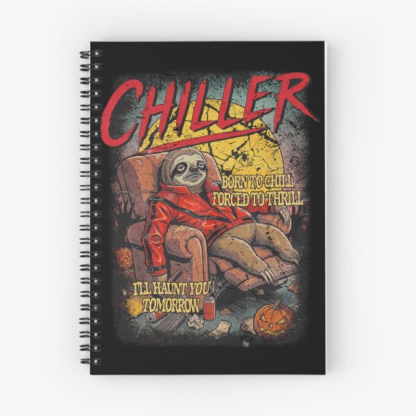 Item preview, Chiller Funny Sloth Halloween Thriller Parody Vintage Horror Poster Distressed designed and sold by BowbinaStudio.