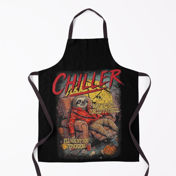 Item preview, Chiller Funny Sloth Halloween Thriller Parody Vintage Horror Poster Distressed designed and sold by BowbinaStudio.