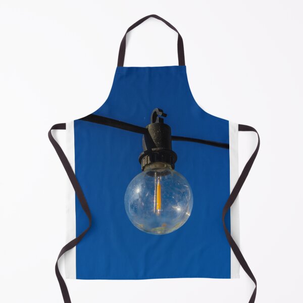 Item preview, Outdoor String Light Bulb Hanging Against Clear Blue Sky For Patio Ambience designed and sold by Nmallia.
