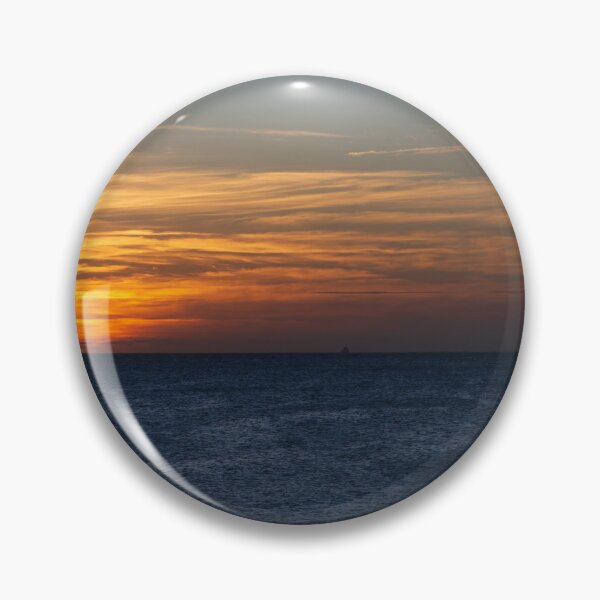 Item preview, Golden Ocean Sunset with Silhouette Boat designed and sold by ThaCriações.