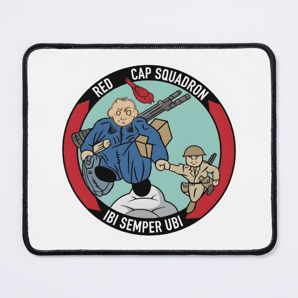Item preview, US Army Air Forces 33rd Transport Squadron "Red Cap Squadron" Patch designed and sold by CharlieDesings.