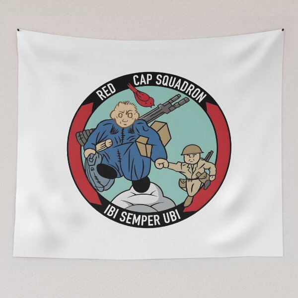 Item preview, US Army Air Forces 33rd Transport Squadron "Red Cap Squadron" Patch designed and sold by CharlieDesings.