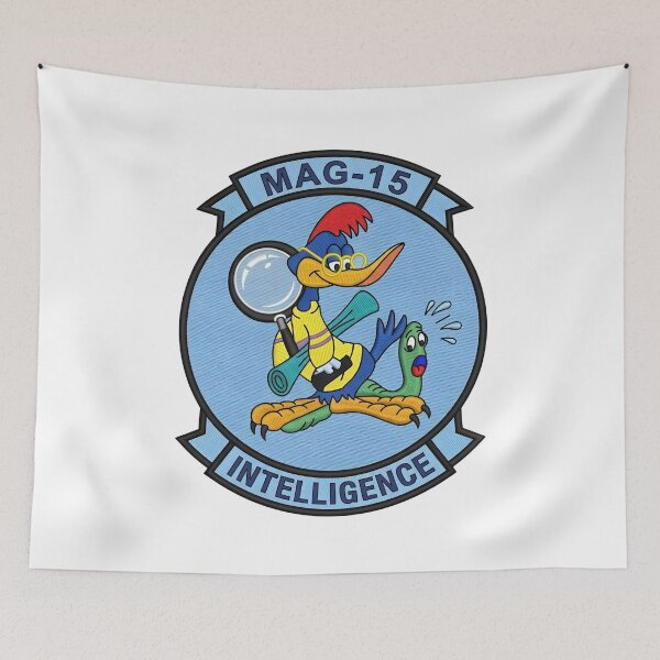 Item preview, US Marine Corps MAG-15 Intelligence Section Patch designed and sold by CharlieDesings.