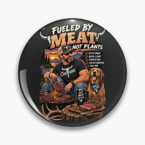 Item preview, FUELED BY MEAT NOT PLANTS designed and sold by CarnivoreGifts.