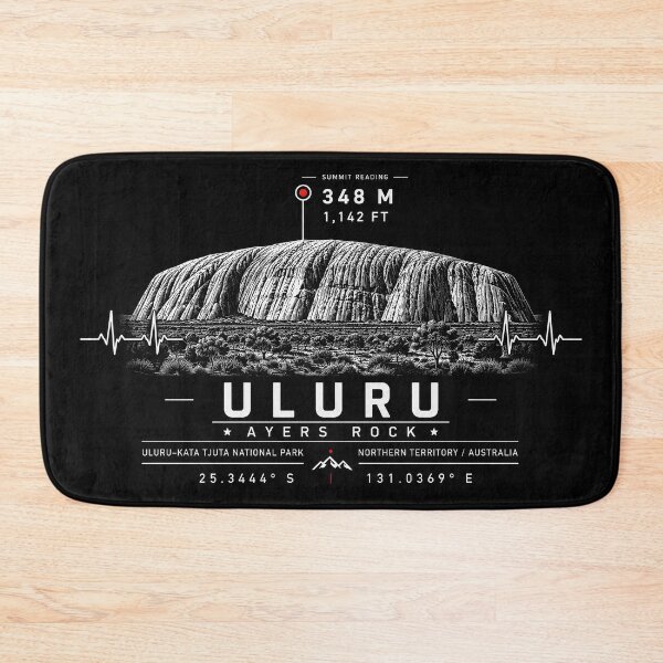 Item preview, ❤️ HEARTBEATS OF THE WORLD COLLECTION ❤️ - Uluru - Ayers Rock Summit Emblem - ULURU-KATA TJUTA NATIONAL PARK - NORTHERN TERRITORY - AUSTRALIA designed and sold by WheelieGdArt.