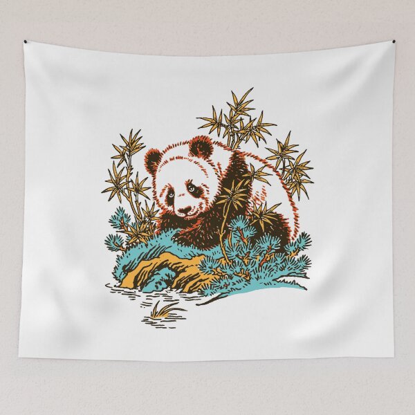Item preview, Cute Panda Bear Bamboo Nature designed and sold by trajeado14.