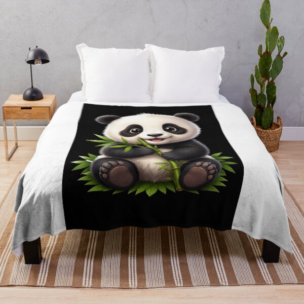 Item preview, soft cute panda animal ll Sweet, eye-catching cartoon panda graphic design designed and sold by everyone cloth house.